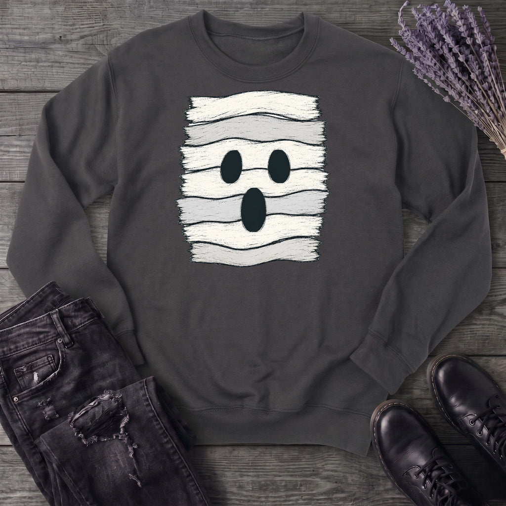 Fabric Strip Ghost Sweatshirt