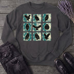 Grunge Owl Grid Sweatshirt