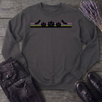 Bats Jack O Lantern Stripe Sweatshirt