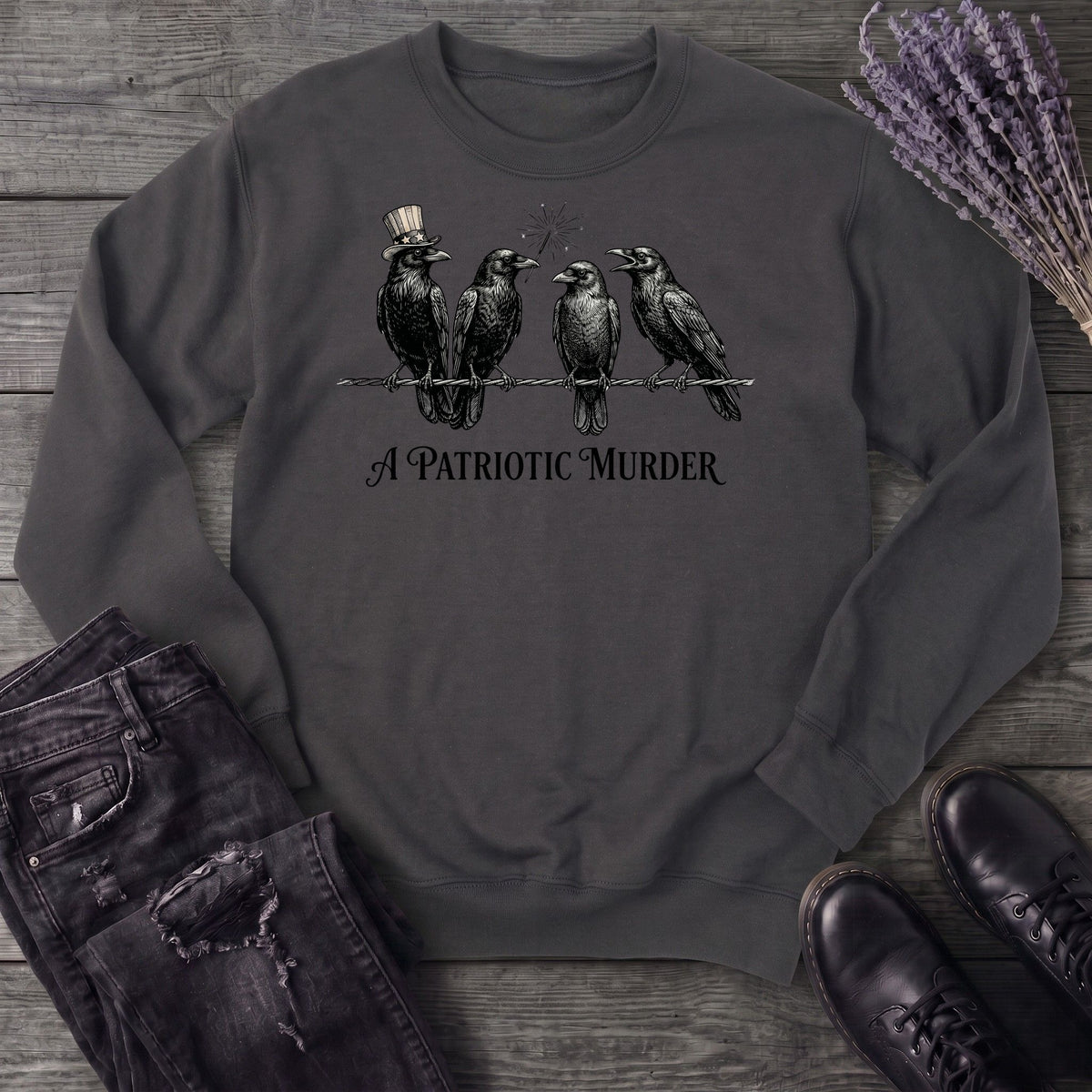 A Patriotic Murder Sweatshirt