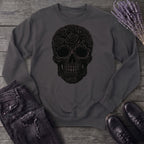 Black Rose Skull Sweatshirt
