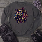 Textured Dancing Skeletons Sweatshirt
