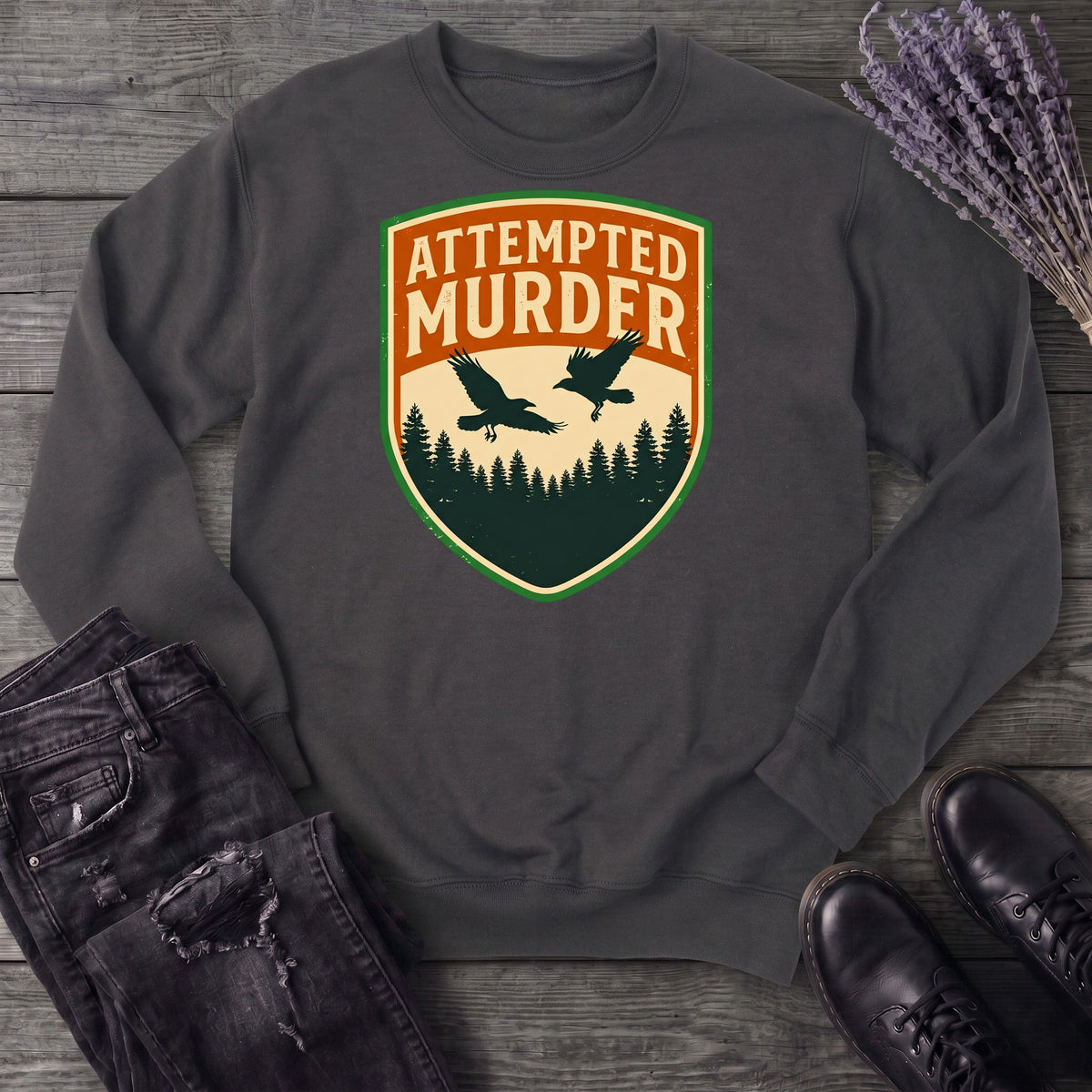 Attempted Murder Crows Sweatshirt