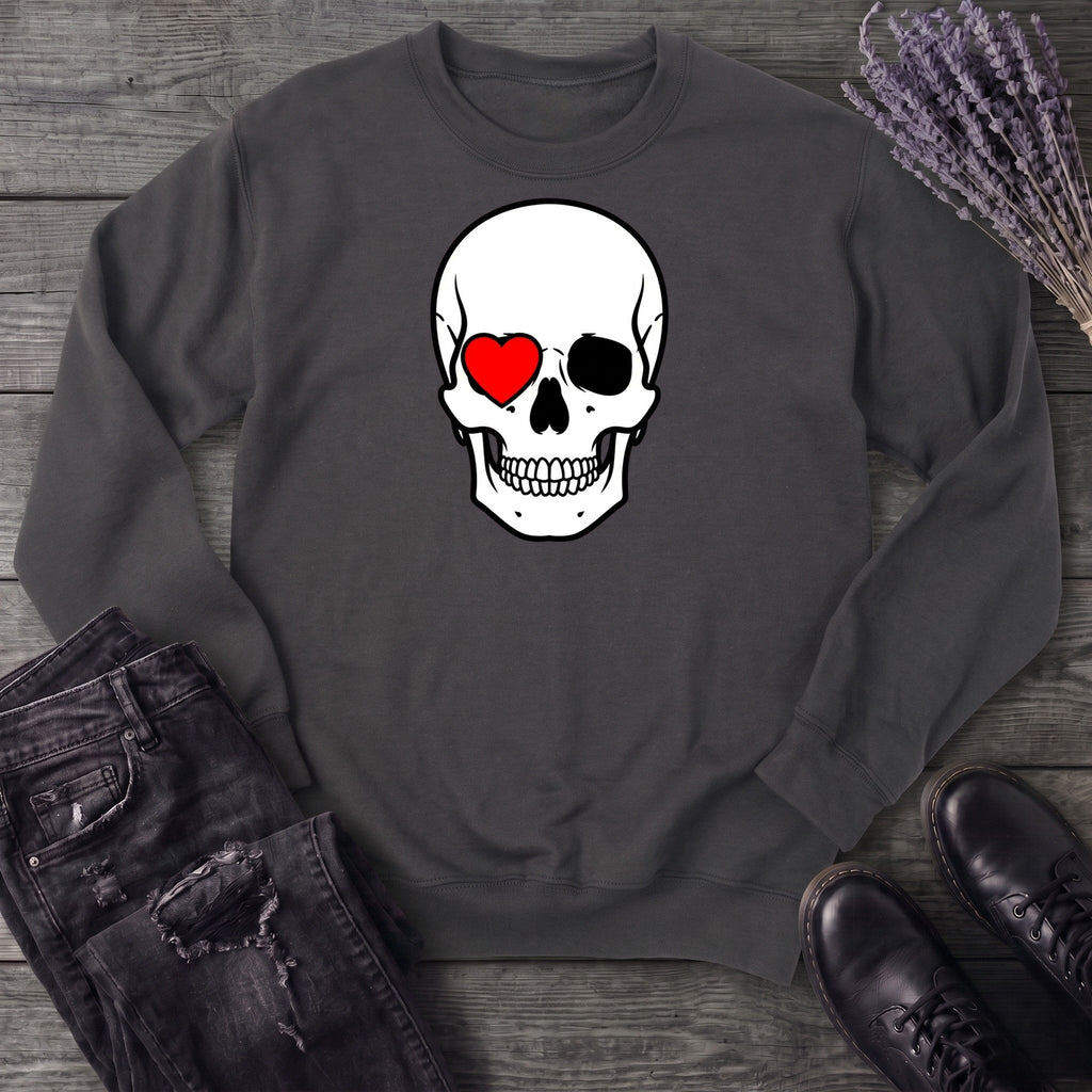 Heart Eye Skull Sweatshirt