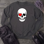 Heart Eye Skull Sweatshirt