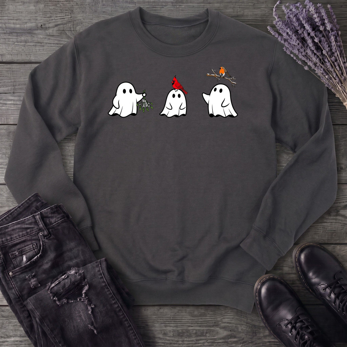 Ghosts With Birds Sweatshirt
