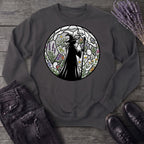 stained glass botanical witch Sweatshirt
