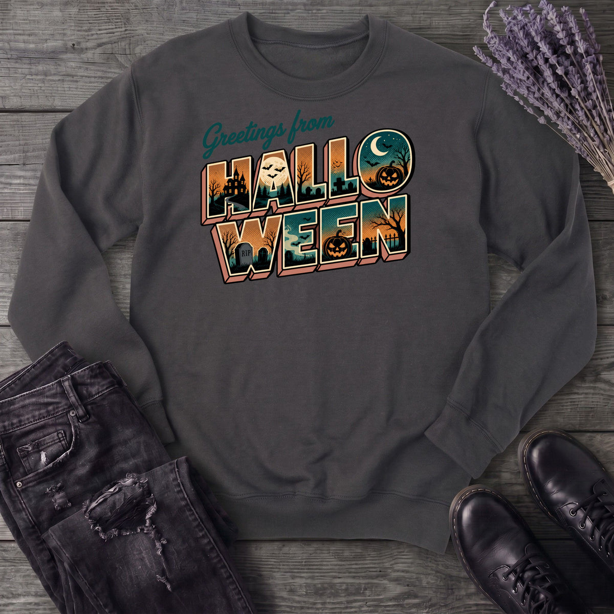 Greetings From Halloween Sweatshirt