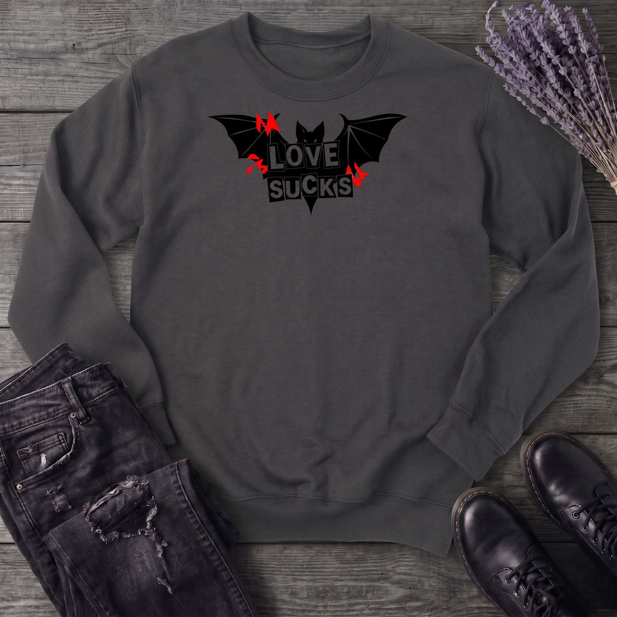 Love Sucks Punk Bat Sweatshirt