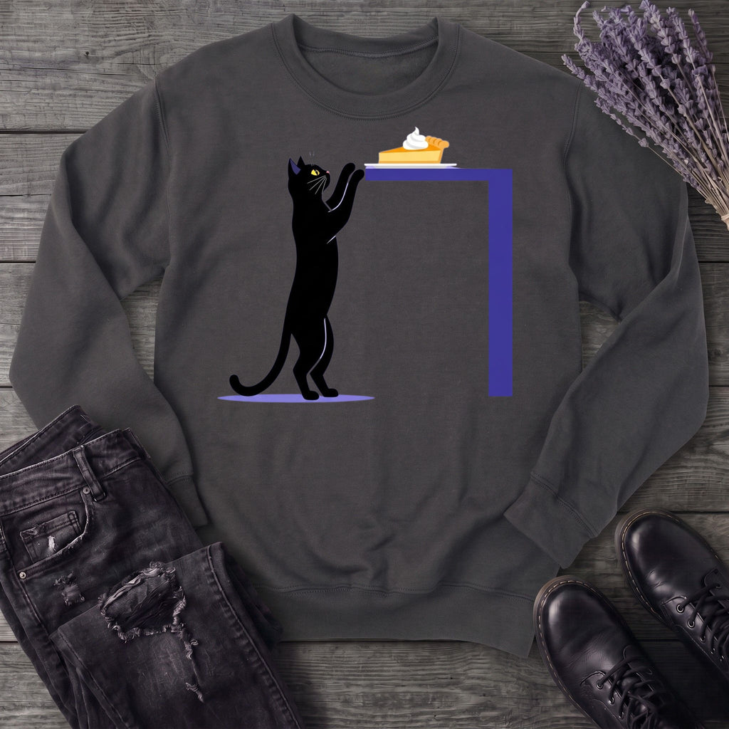 Black Cat Pumpkin Pie Sweatshirt