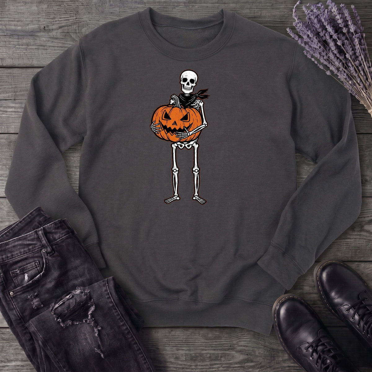 Skeleton Jack O Lantern Sweatshirt