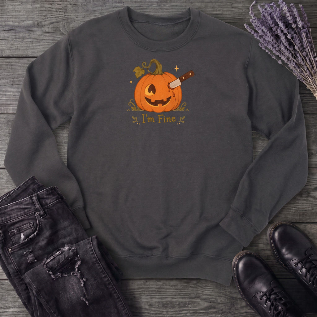Jack-O-Lantern I'm Fine Sweatshirt