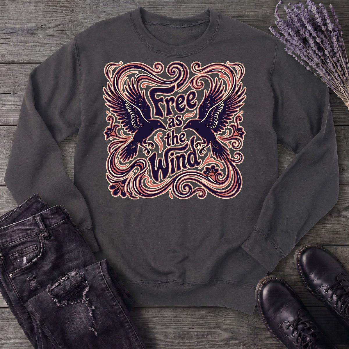 Free As The Wind Crows Sweatshirt