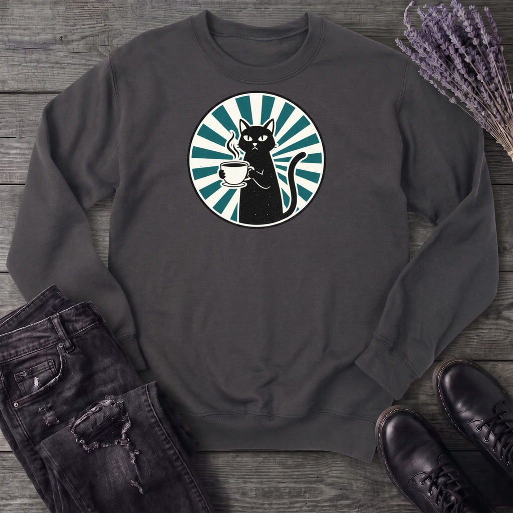 Black Cat Coffee Sweatshirt