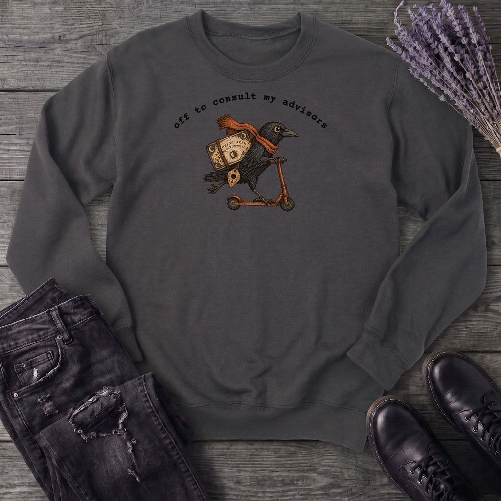 Off To Consult My Advisors Sweatshirt