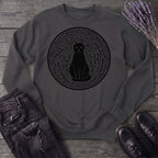 garden cat linocut Sweatshirt