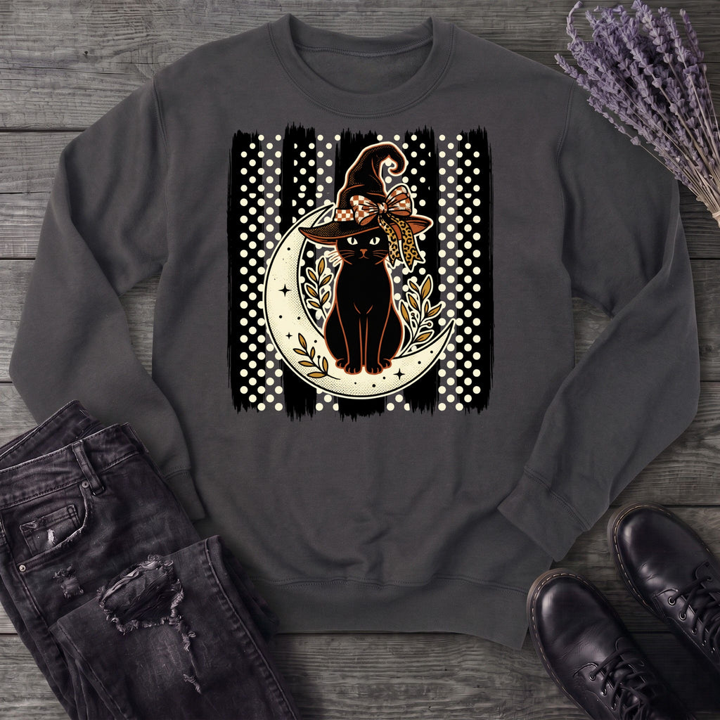 PolkaDot Witchy Cat Sweatshirt