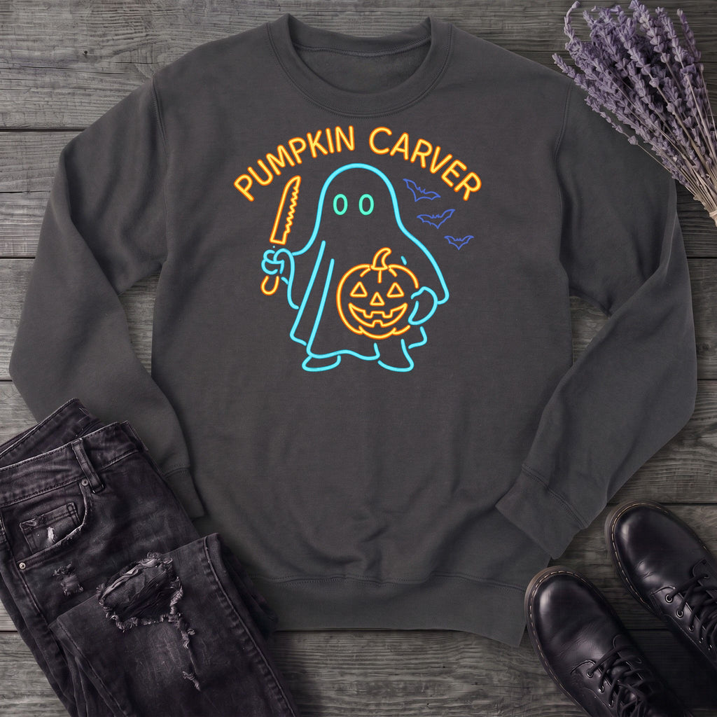 Neon Pumpkin Carver Sweatshirt