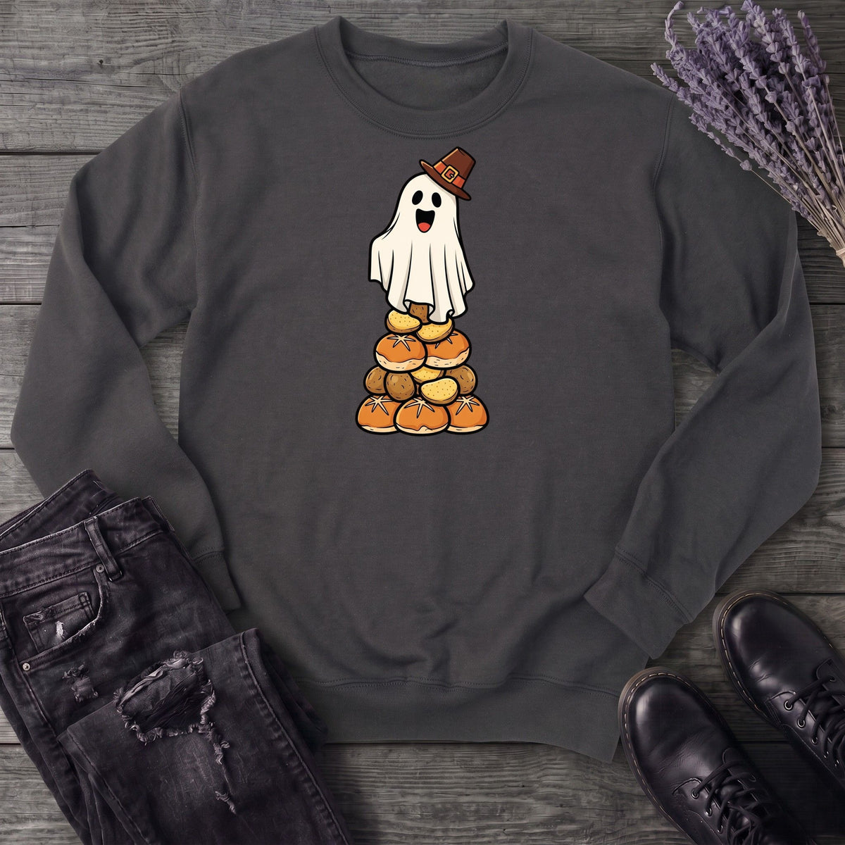 Stacked Bread Pilgrim Ghost Sweatshirt