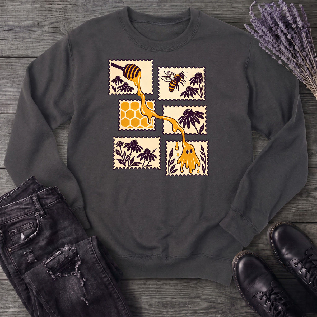 Honey Ghost Stamps Sweatshirt