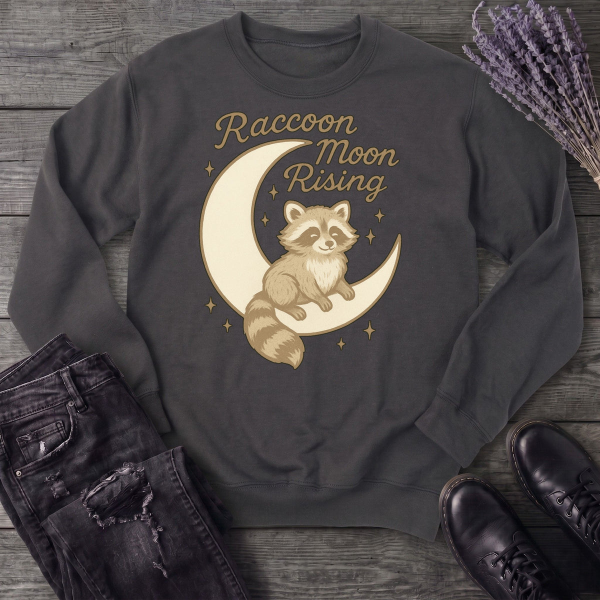 Raccoon Moon Rising Sweatshirt