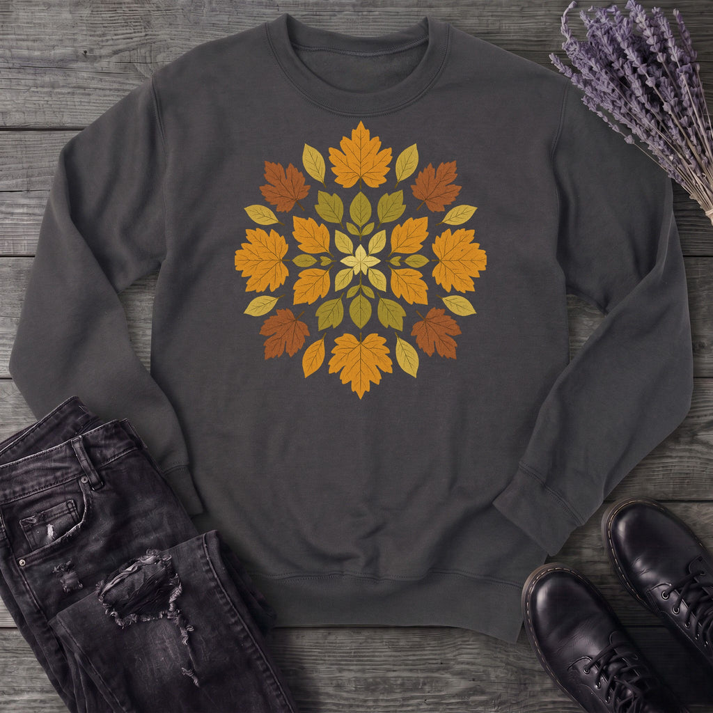 autumn leaves mandala Sweatshirt