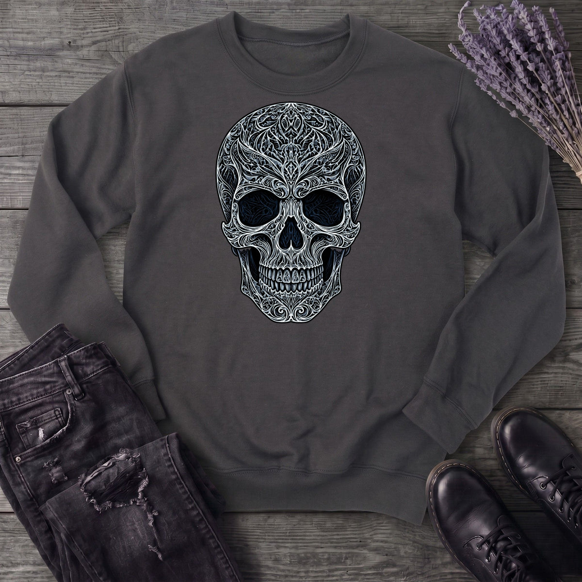 Filigree Skull Sweatshirt