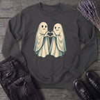 Two Ghosts Heart Hands Sweatshirt