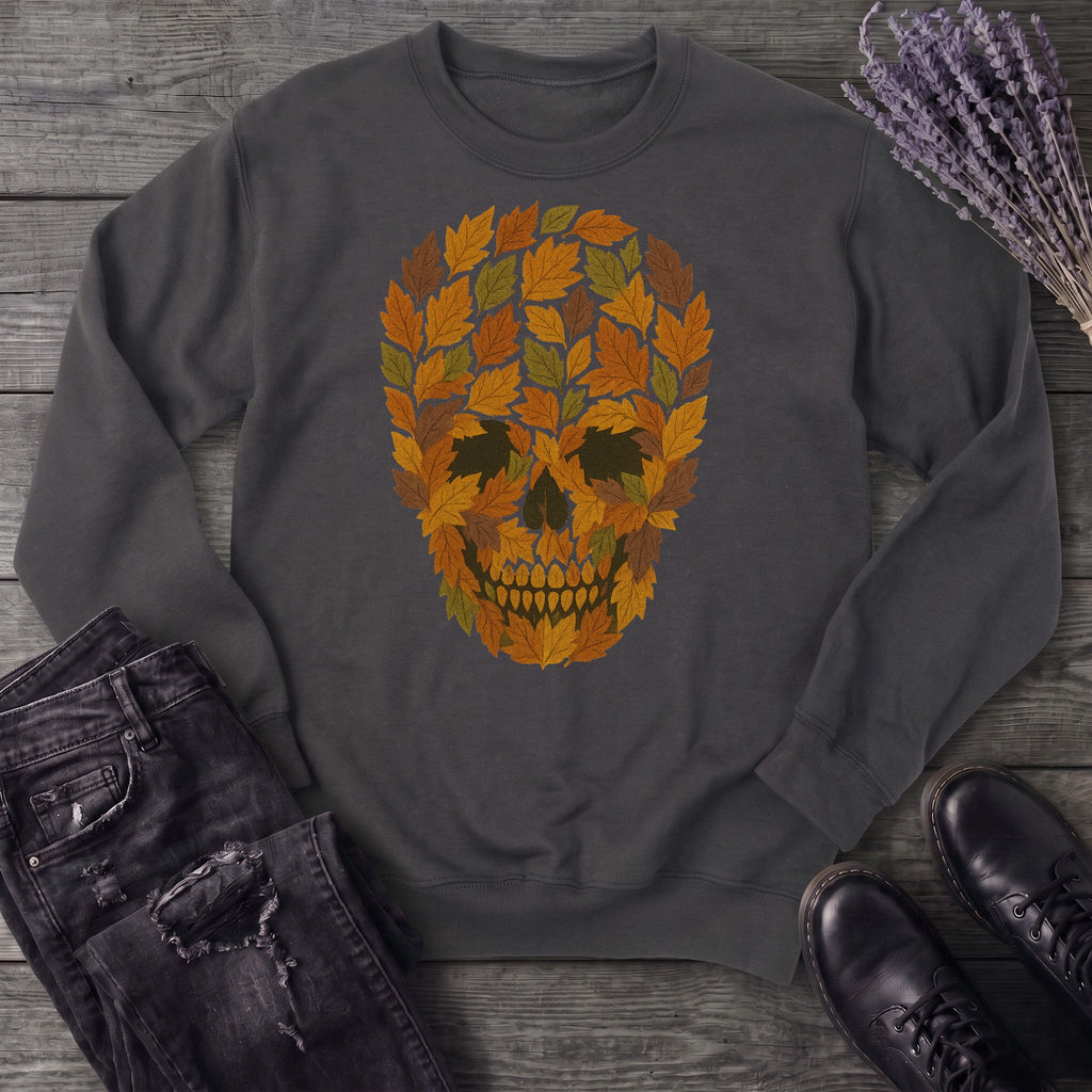 autumn leaves skull Sweatshirt