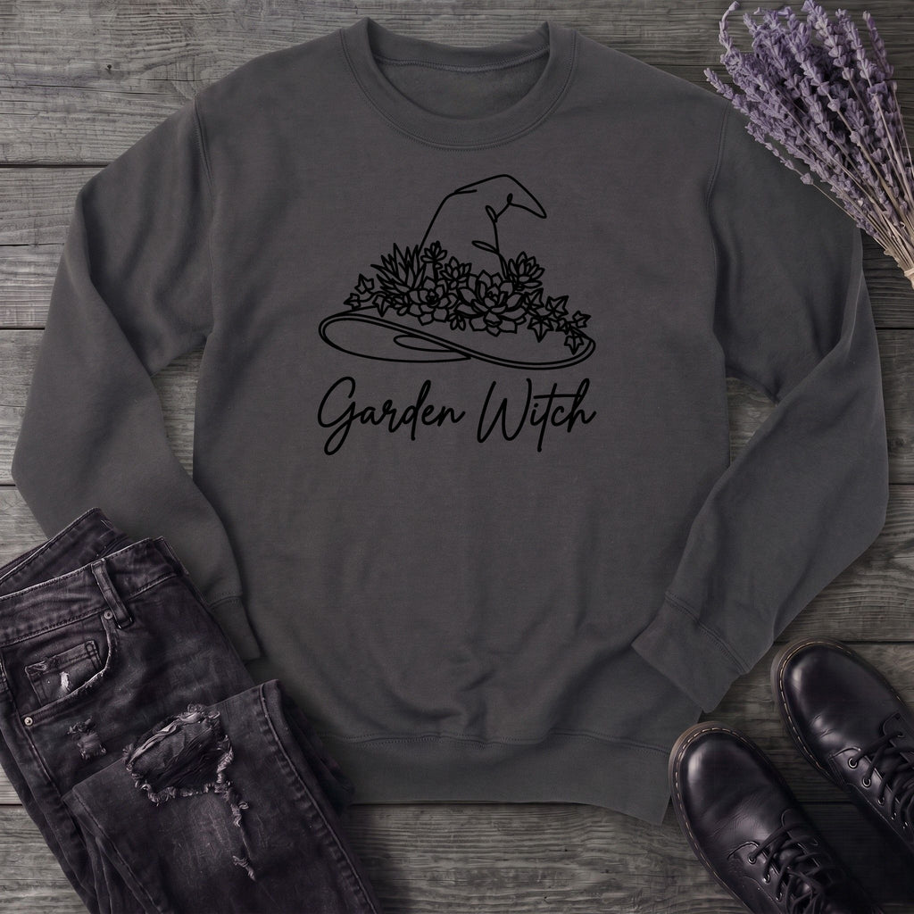 garden witch floral hat Sweatshirt