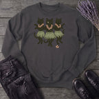 Hula Black Cat Trio Sweatshirt