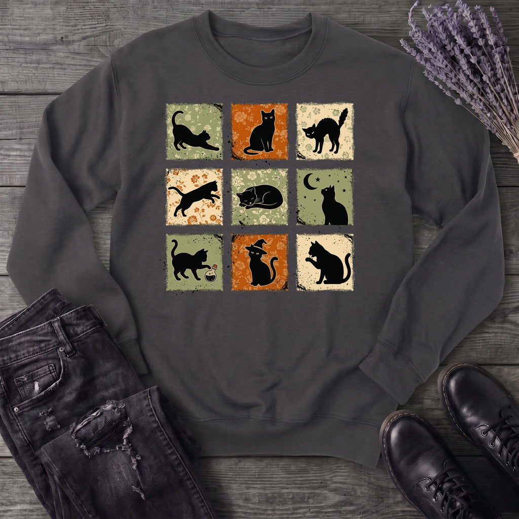 Cat Grid Sweatshirt