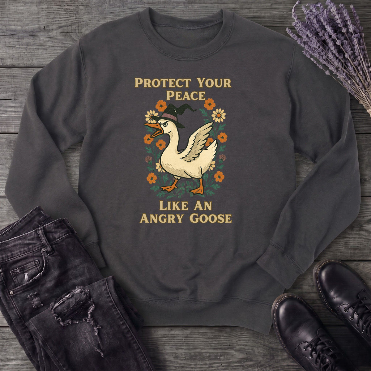 Protect Your Peace Like An Angry Goose Sweatshirt
