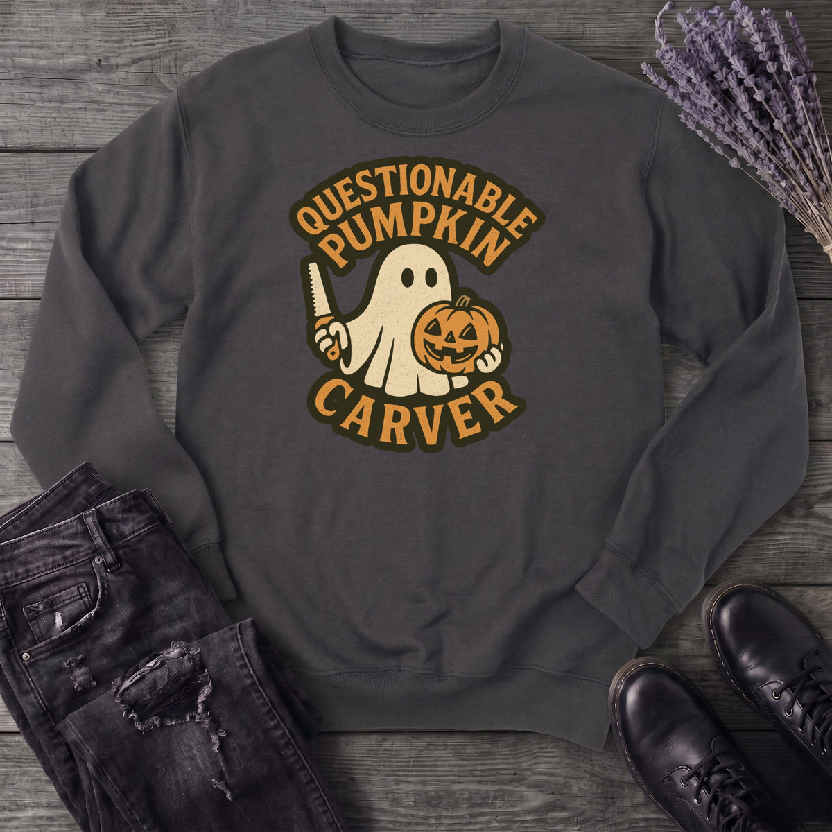 Questionable Pumpkin Carver Sweatshirt