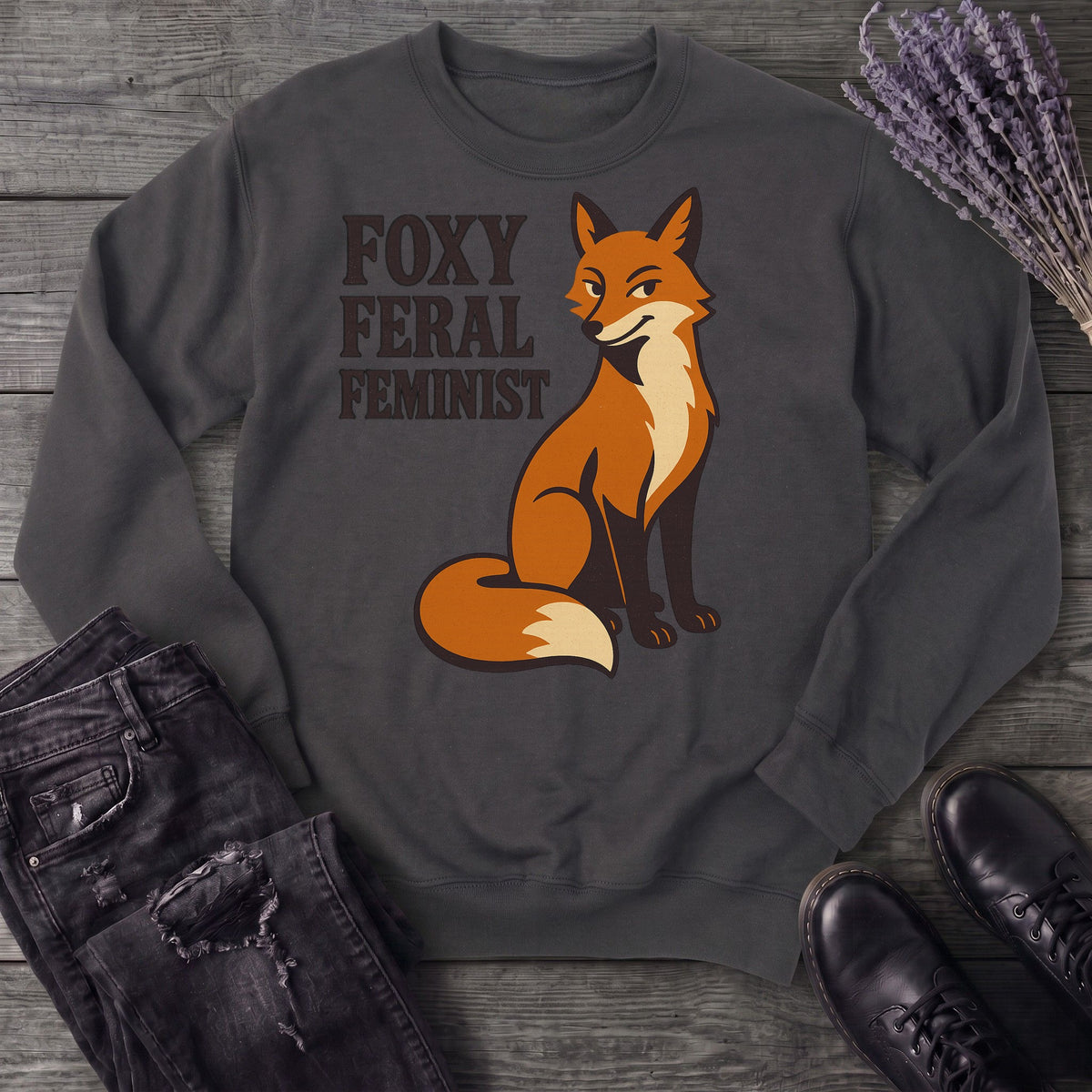 Foxy Feral Feminist Sweatshirt