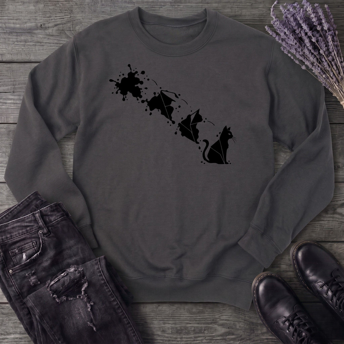 Inkblot Cat Sweatshirt