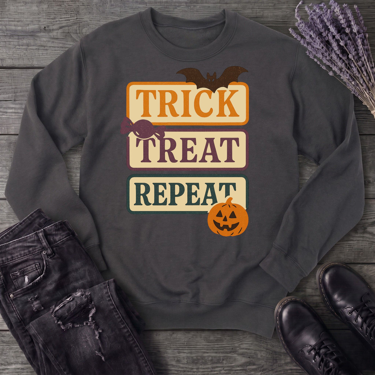 Trick Treat Repeat Muted Sweatshirt