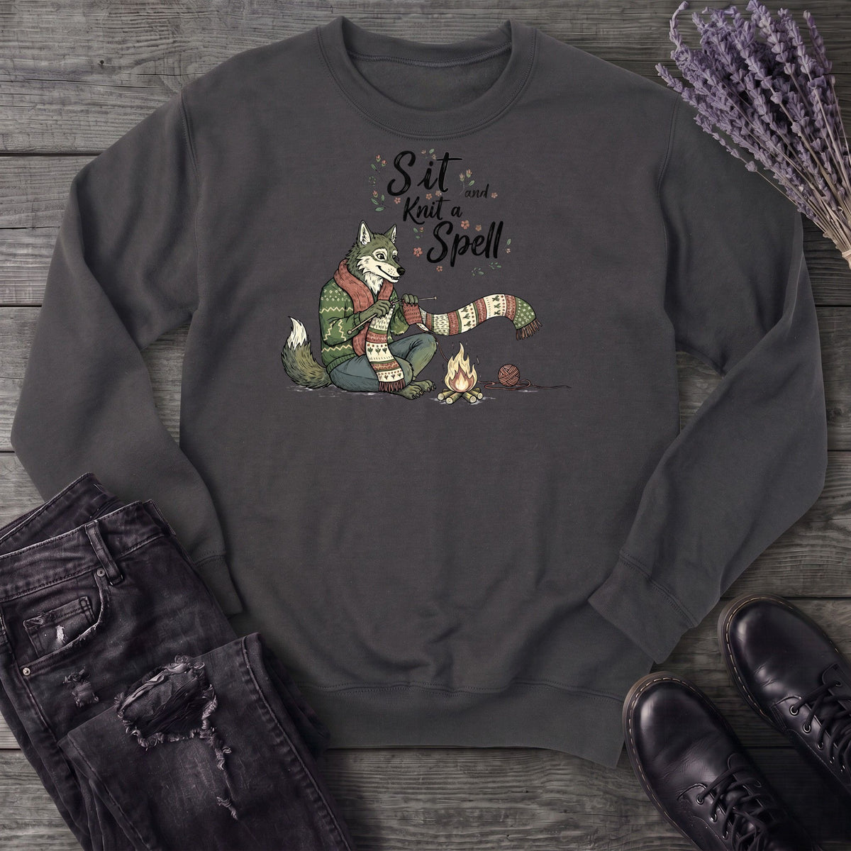 Sit And Knit A Spell Sweatshirt