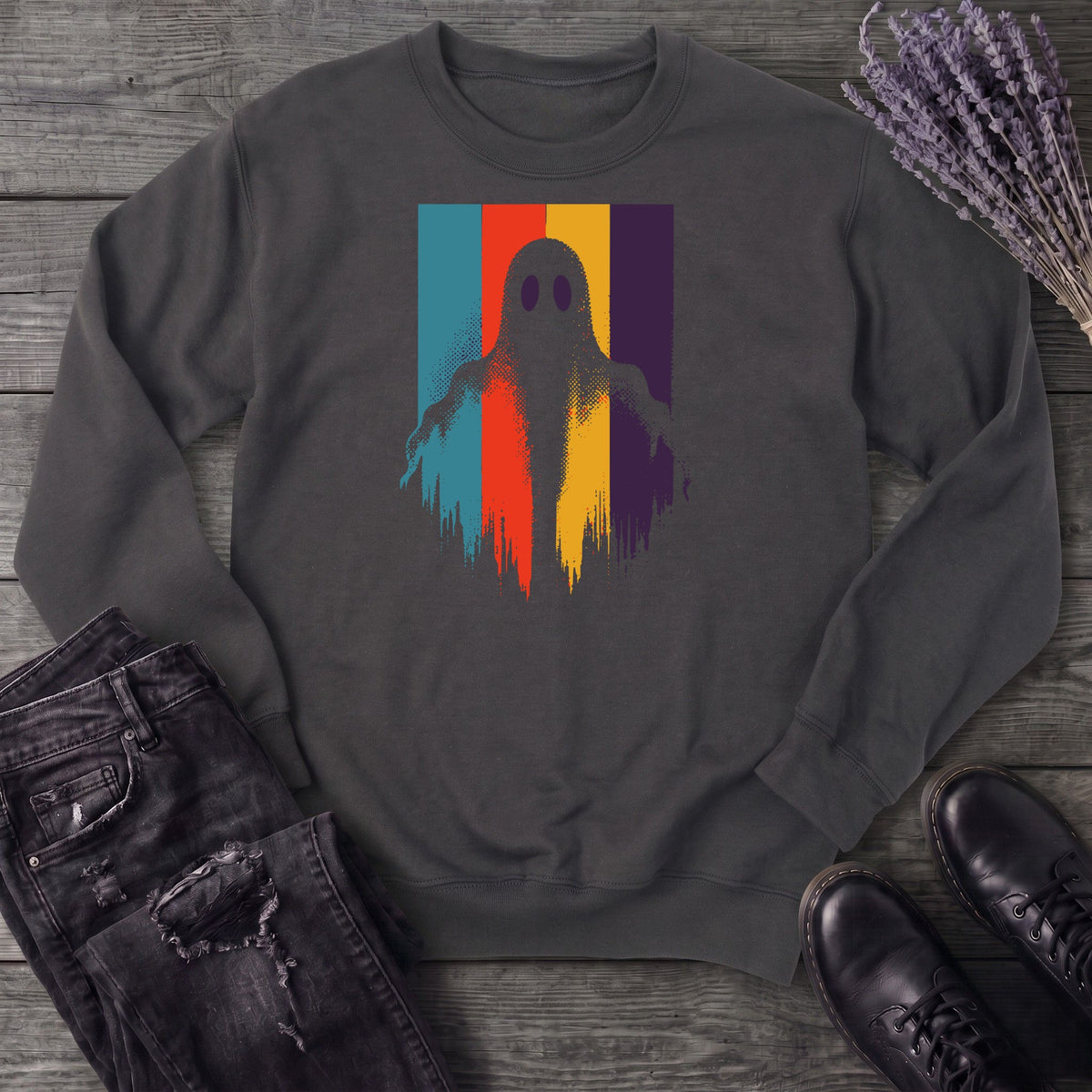 Ghost Stripe Silhouette Sweatshirt