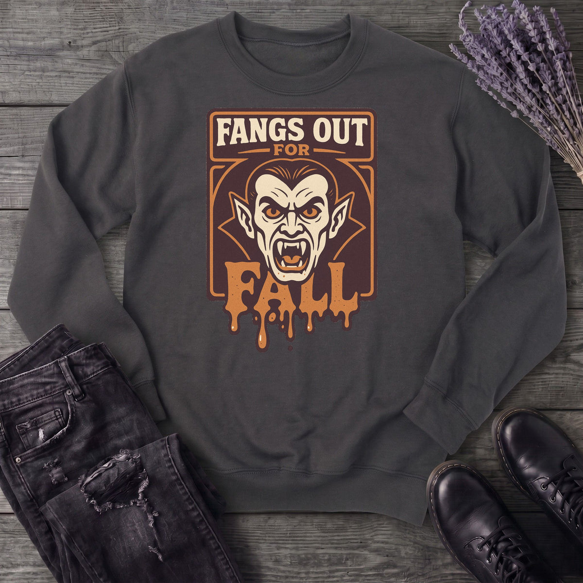 Fangs Out For Fall Sweatshirt