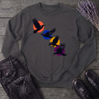 Crows In Flight Sweatshirt