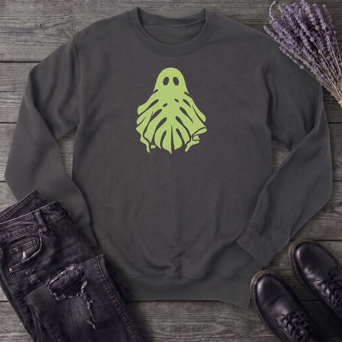 Monstera Ghost Sweatshirt