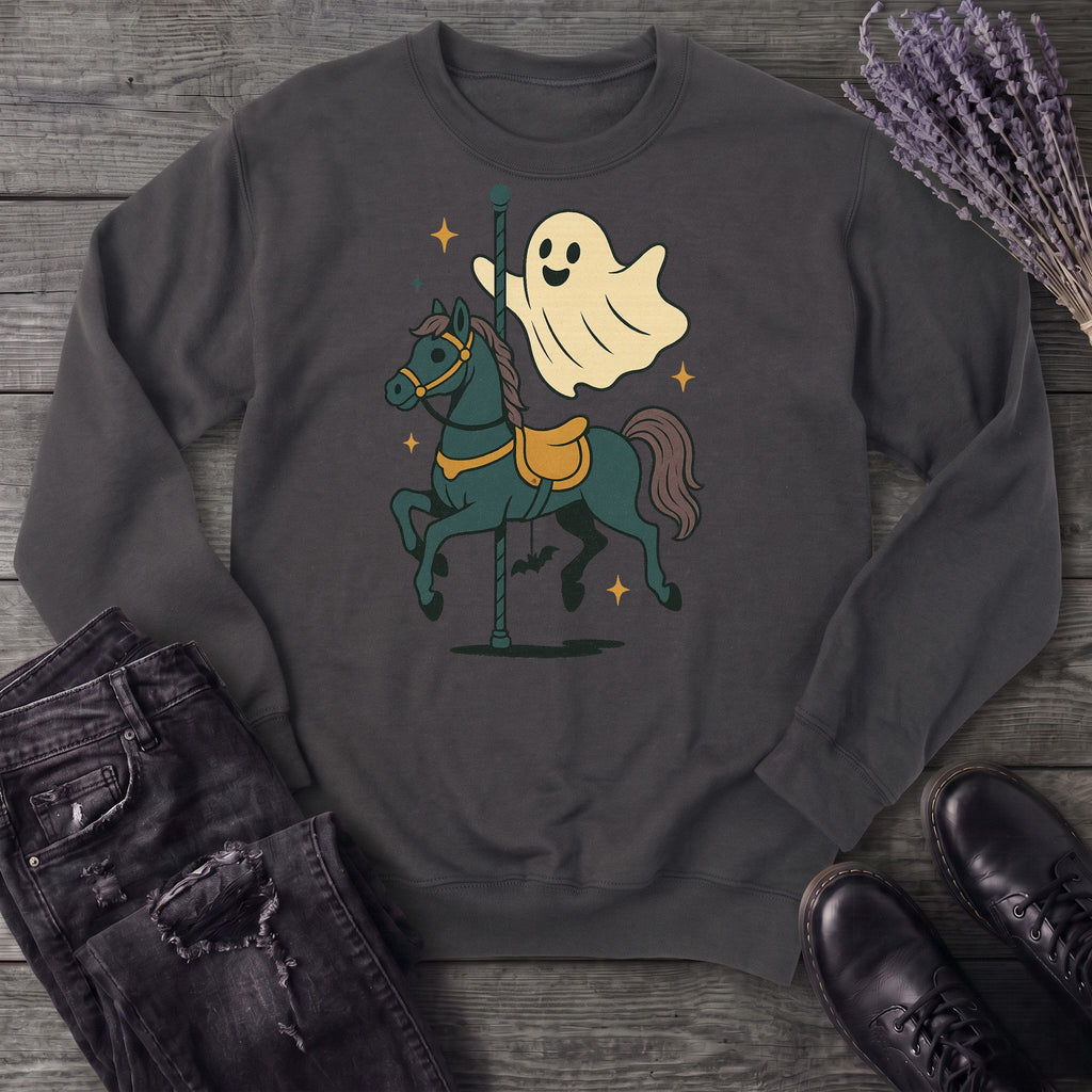 Ghost Carousel Horse Sweatshirt