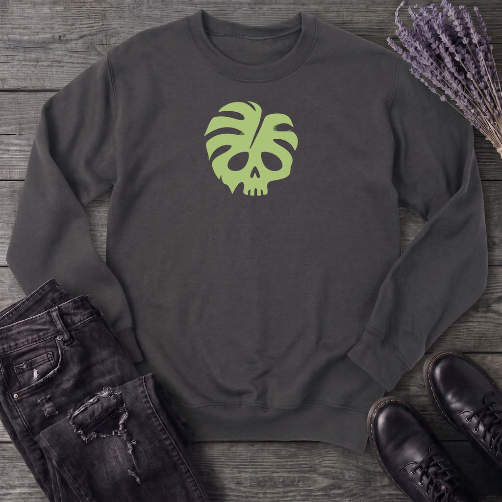 Monstera Skull Sweatshirt