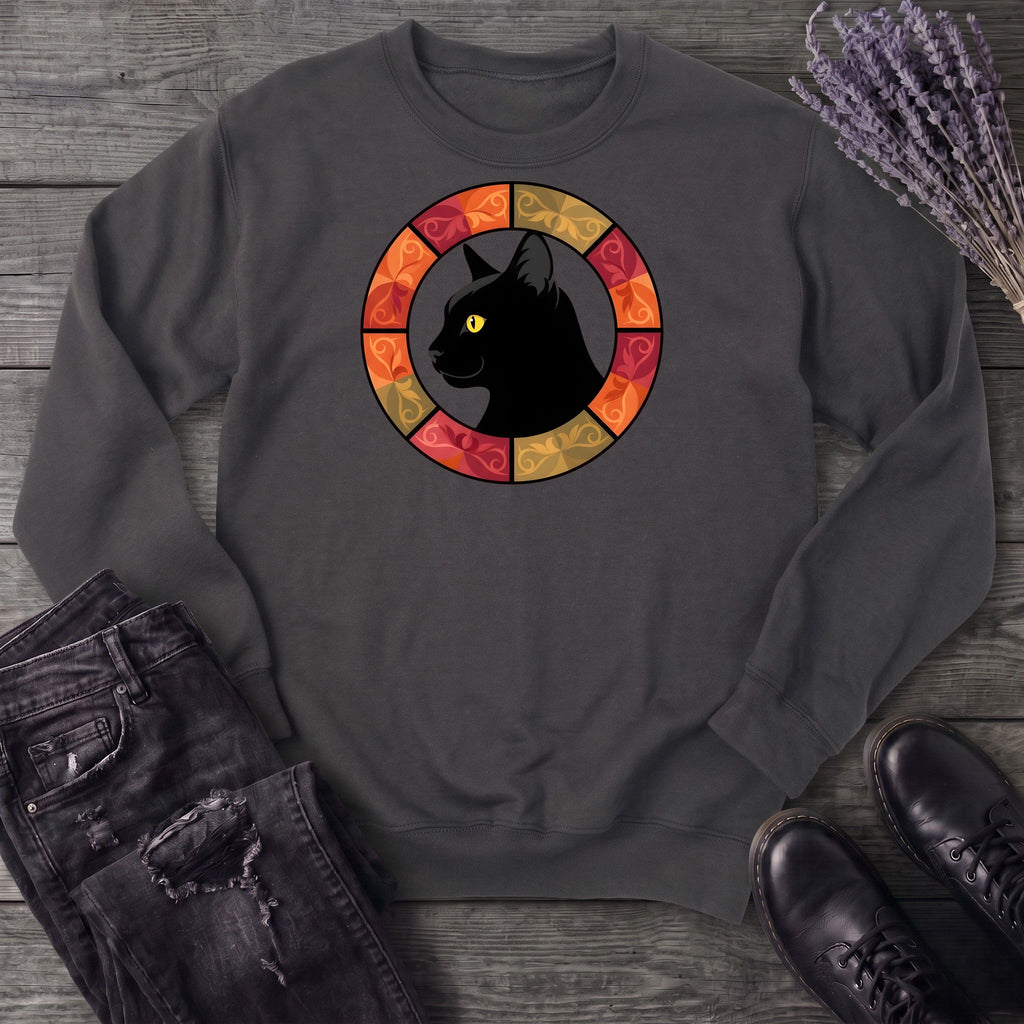 Black Cat Autumn Medallion Sweatshirt