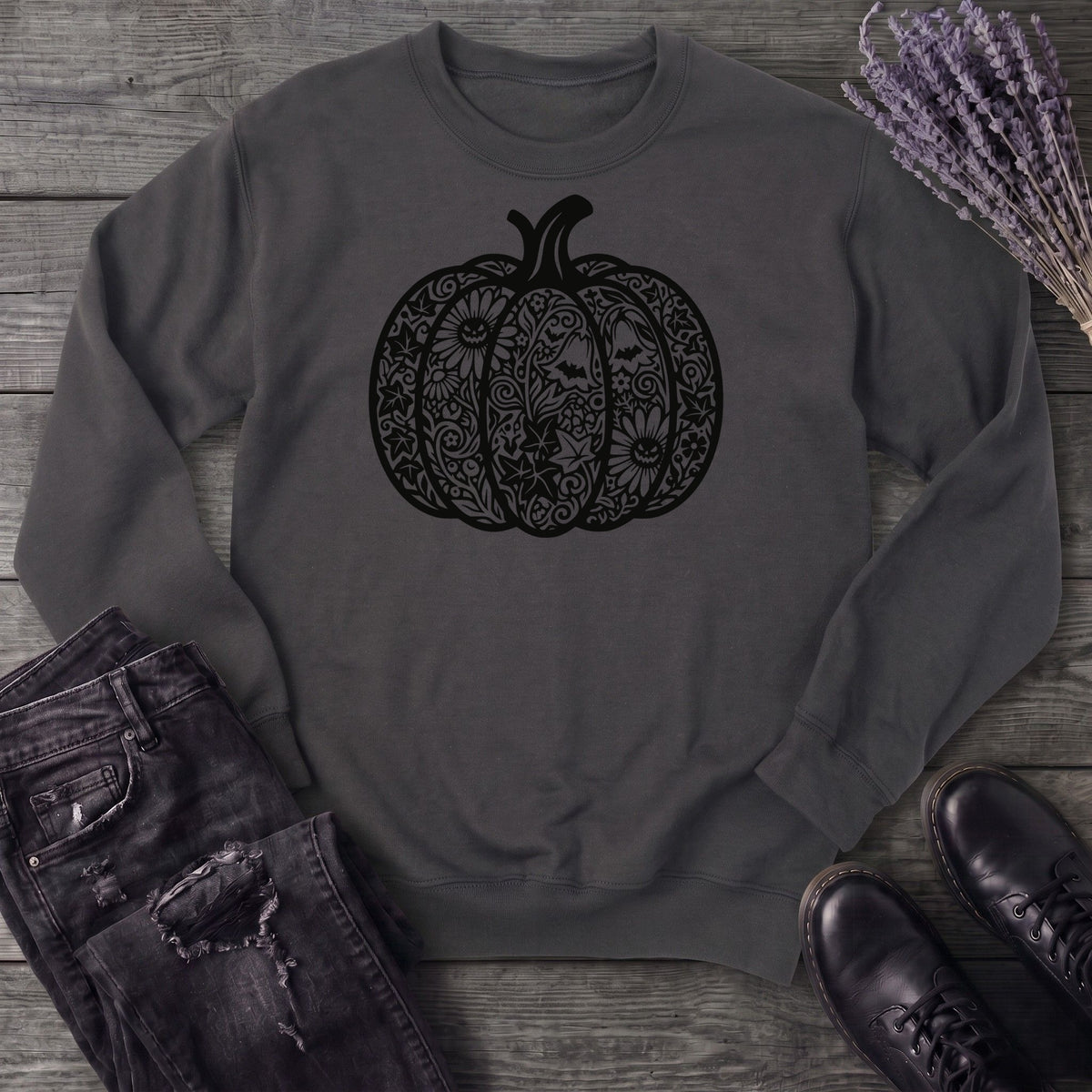 Linocut Pumpkin Sweatshirt