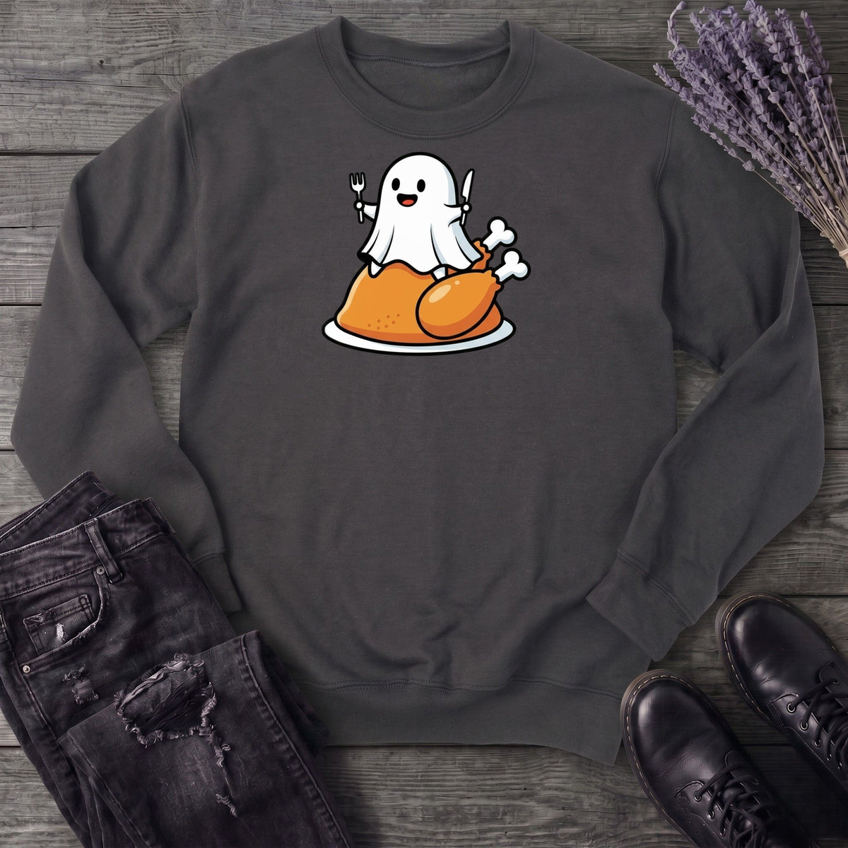 Ghost On Turkey Sweatshirt
