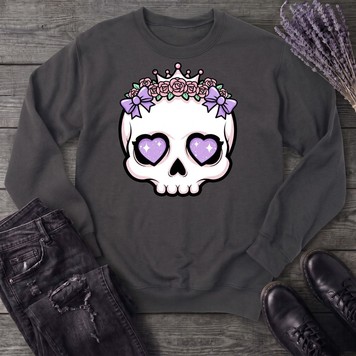 Cute Princess Skull Sweatshirt