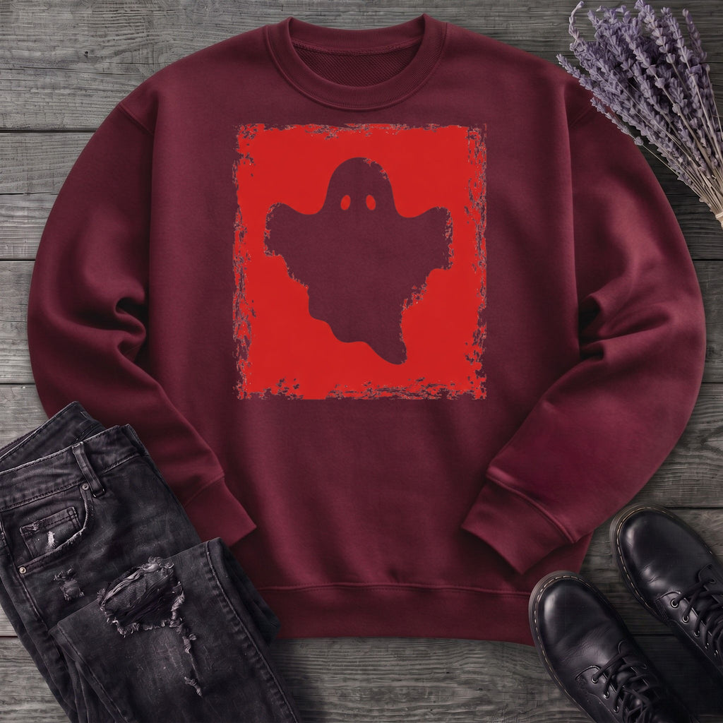 Grunge Stencil Ghost Sweatshirt
