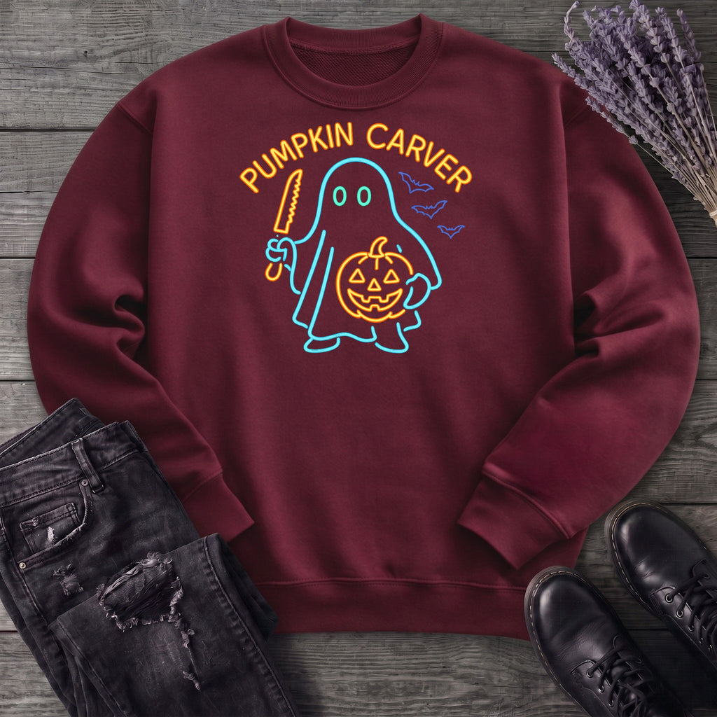 Neon Pumpkin Carver Sweatshirt
